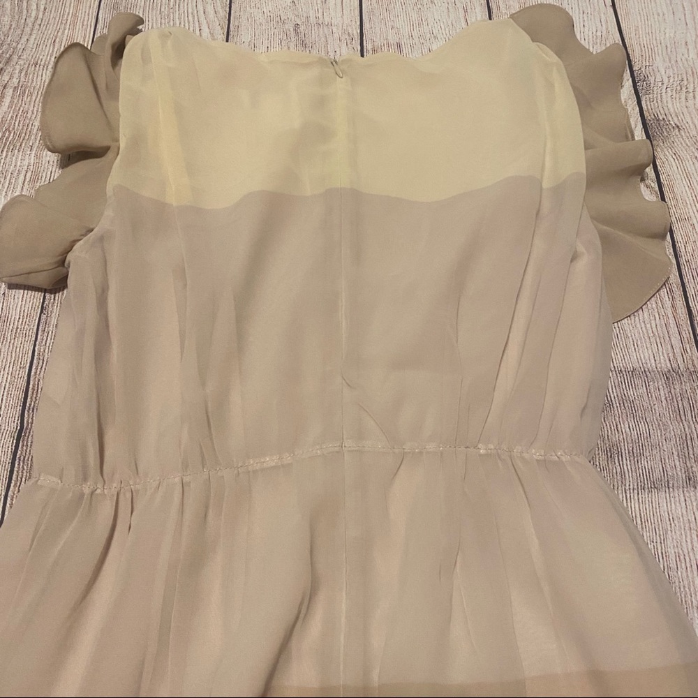 Loft Colorblock Flutter Shift Dress - image 5